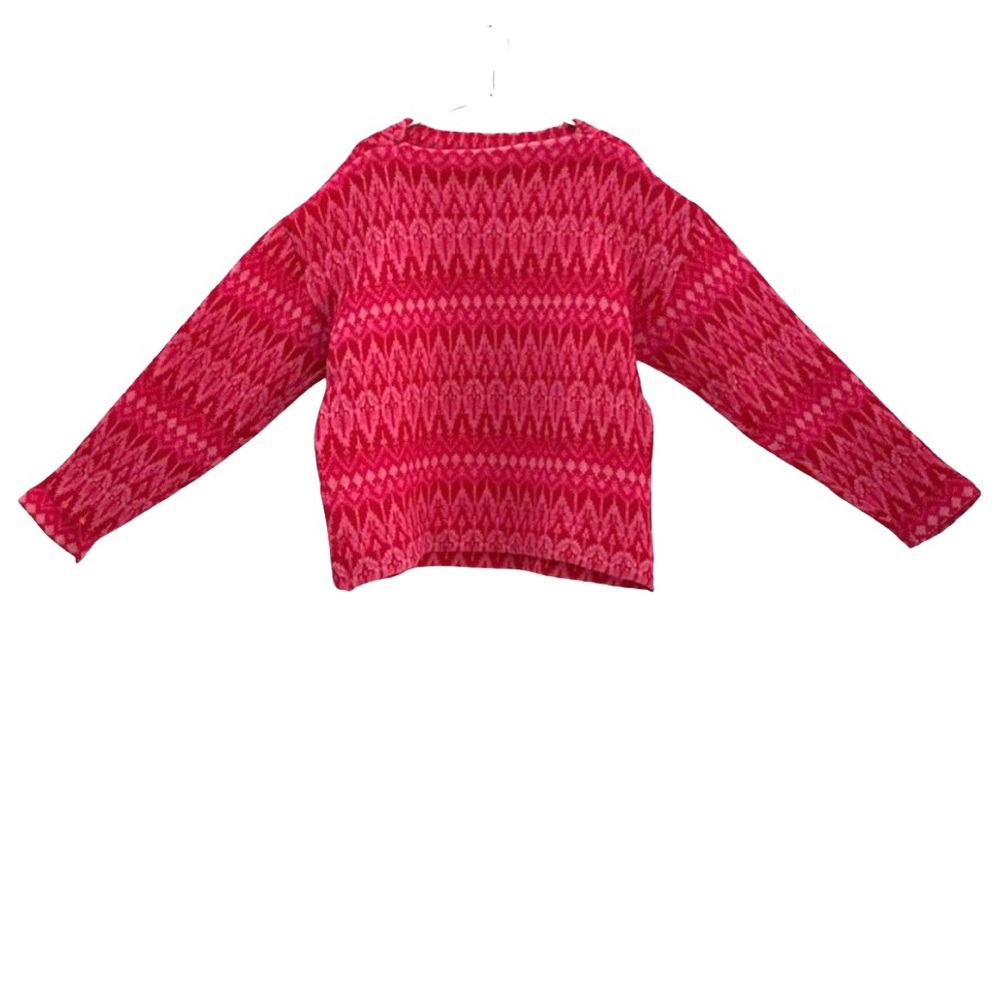 VINTAGE PINK WOOL SWEATER HANS HEITSCH ICELAND